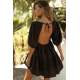 Women Black Mini Dress - Siyah