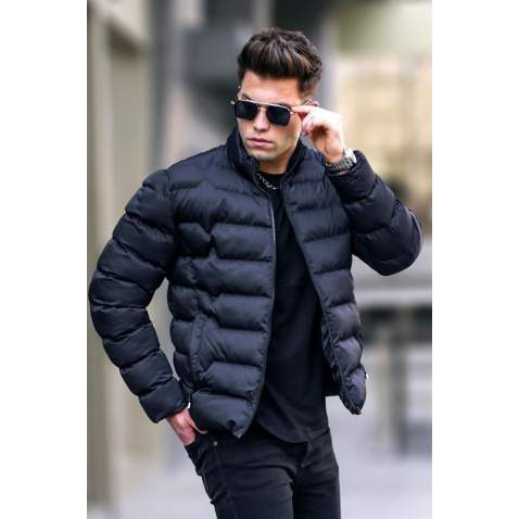 Black Puffer Jacket 5707 - Siyah