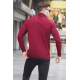 Maroon Turtleneck Sweater 5989 - Bordo