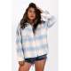 Mad Girls Blue Lumberjack Shirt MG1200 - Mavi