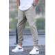 Khaki Slim Fit Jogger Trousers 5472 - Haki