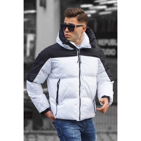 Madmext Men White Puffer Jacket 5139 - Beyaz