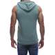 Madmext Men Mint Green Tank Top Hoodie 2858 - Mint yeşili