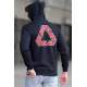 Madmext Men Printed Black Sweatshirt 5303 - Siyah