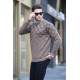 Camel Designed Knitwear Sweater 6019 - Camel