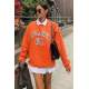 Mad Girls Orange Women Sweatshirt MG776 - Turuncu