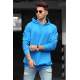 Madmext Blue Men's Hoodie 9446 - Mavi