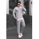 Madmext Grey Printed Tracksuit 4679 - Gri