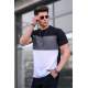 Madmext Men Color Blocked Black T-shirt 5826 - Siyah