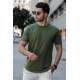 Madmext Men Khaki T-shirt 4951 - Haki