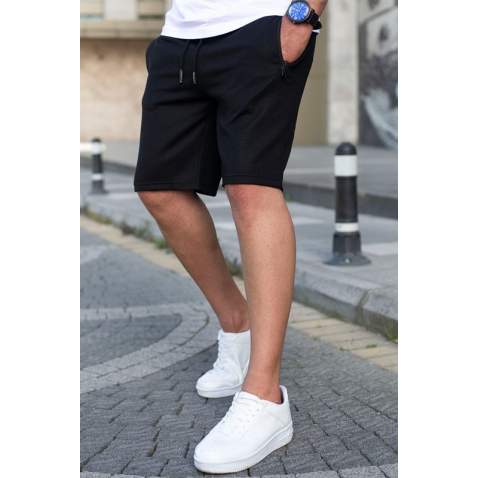 Madmext Men Regular Fit Black Shorts 5404 - Siyah