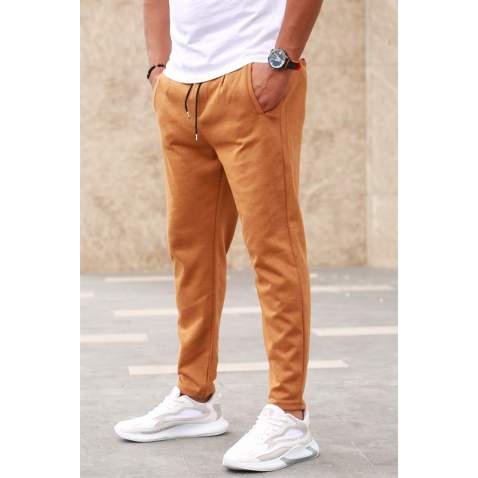 Madmext Basic Camel Sweatpants 2935 - Camel