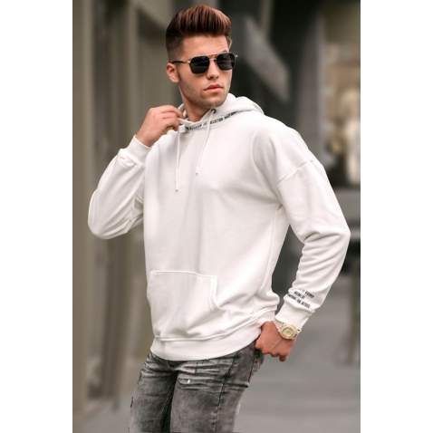 Madmext Men Printed Ecru Sweatshirt 4789 - Ekru