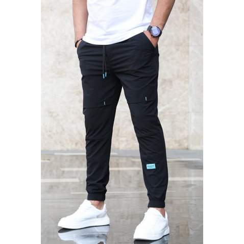 Madmext Men Basic Black Sweatpants 5412 - Siyah