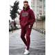 Madmext Maroon Tracksuit For Men 5664 - Bordo