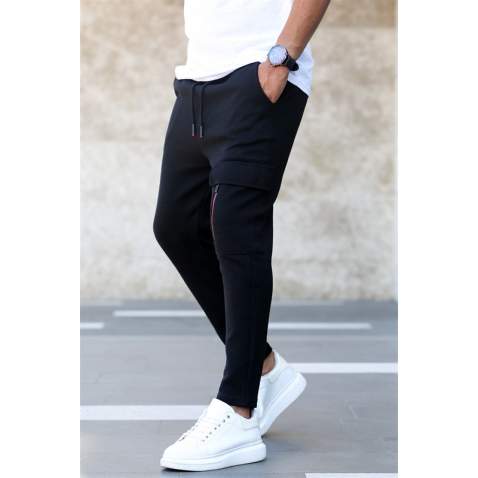 Madmext Men Black Sweatpants 4834 - Siyah