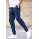 Madmext 3-Thread Fleece Navy Blue Sweatpants For Men 5427 - Lacivert