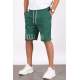 Madmext Men Printed Green Capri Shorts 5439 - Yeşil