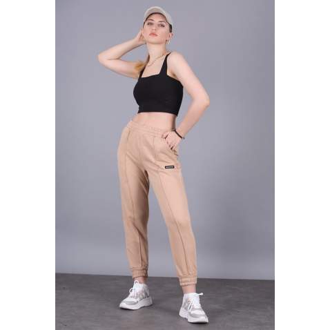 Mad Girls Camel Jogger Sweatpants MG303 - Camel