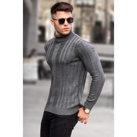 Anthracite Knitwear Sweater 5764 - Antrasit