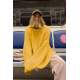 Mad Girls Oversize Yellow Sweater MG1297 - Sarı