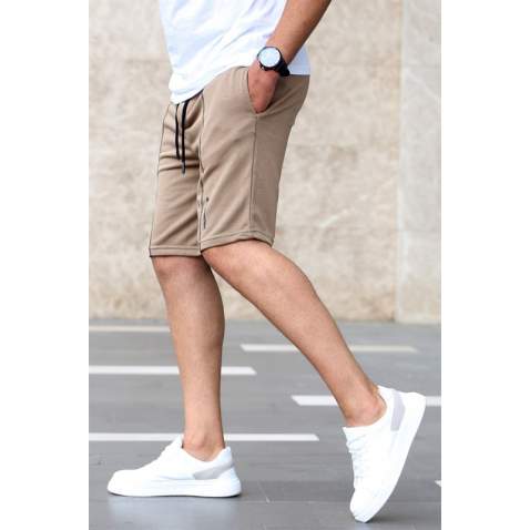 Madmext Brown Capri Shorts 4849 - Kahverengi