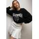 Mad Girls Black Sweatshirt MG1112 - Siyah