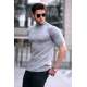 Madmext Grey Knitwear With Roll Neck T-shirt 4604 - Gri