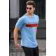 Madmext Men Blue T-shirt 4998 - Mavi