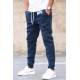 Madmext 3-Thread Fleece Navy Blue Sweatpants For Men 5427 - Lacivert