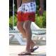 Madmext Red Printed Swim Wear Short 2947 - Kırmızı