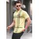 Men Designed Yellow Polo T-Shirt 5872 - Sarı