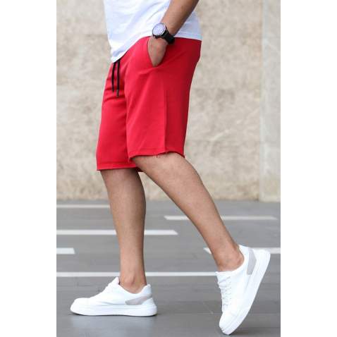 Madmext Men Red Capri Shorts 4845 - Kırmızı