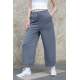 Mad Girls Smoke Gray Bell Bottom Sweatpants MG1100 - Füme