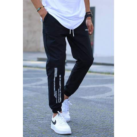 Black Cargo Pocket Jogger Trousers 5469 - Siyah