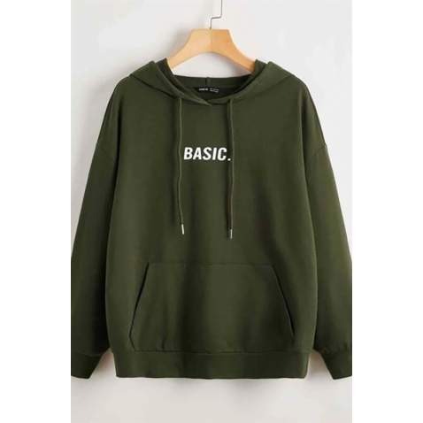 Mad Girls Khaki Sweatshirt MG811 - Haki