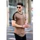 Madmext Men Printed Brown T-Shirt 4472 - Kahverengi