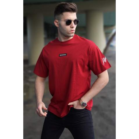 Madmext Men Maroon T-shirt 5231 - Bordo