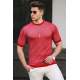 Madmext Men Knitted Red T-shirt 5076 - Kırmızı