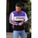 Madmext Men Printed Purple Sweatshirt 2844 - Mor