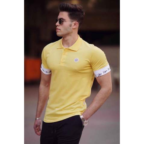 Madmext Yellow Polo Shirt for Men 4574 - Sarı