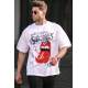 Madmext Men Oversize White T-shirt 5223 - Beyaz