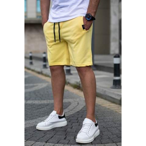 Madmext Men Yellow Shorts 4842 - Sarı