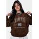 Mad Girls Brown Sweatshirt MG930 - Kahverengi