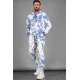 Madmext Blue Tie-Dye Men Tracksuit Set 4758 - Mavi