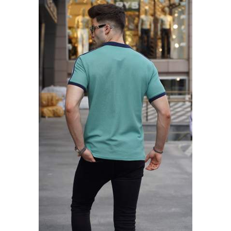 Mint Green Polo T-Shirt 5888 - Mint yeşili