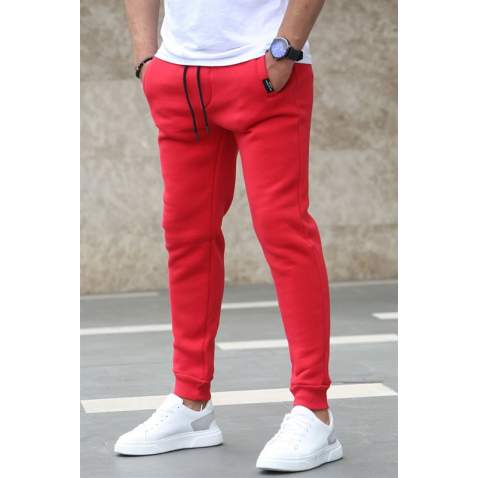 Madmext Men Red Plain Sweatpants 4210 - Kırmızı