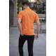 Madmext Orange Basic Polo Shirt for Men 4550 - Turuncu