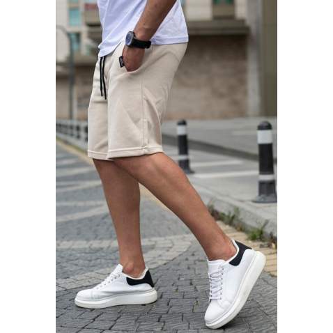 Madmext Men Beige Shorts 4842 - Bej