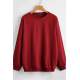 Mad Girls Maroon Basic Sweatshirt MG806 - Bordo